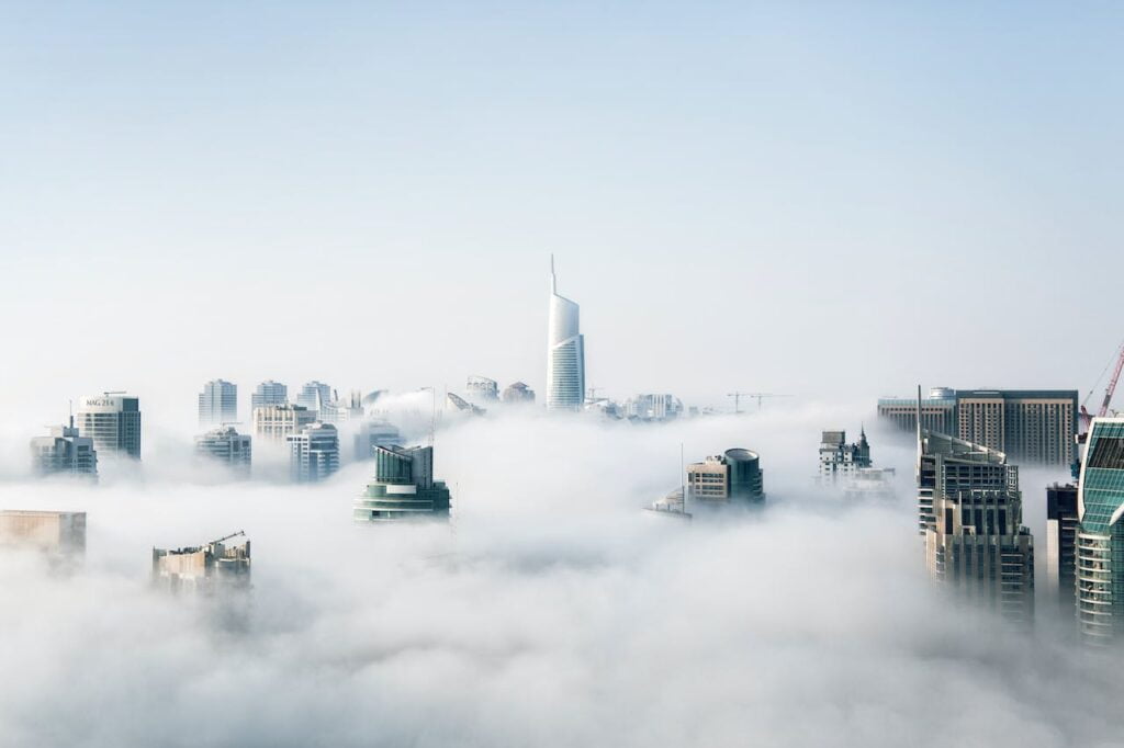 Dubai fog