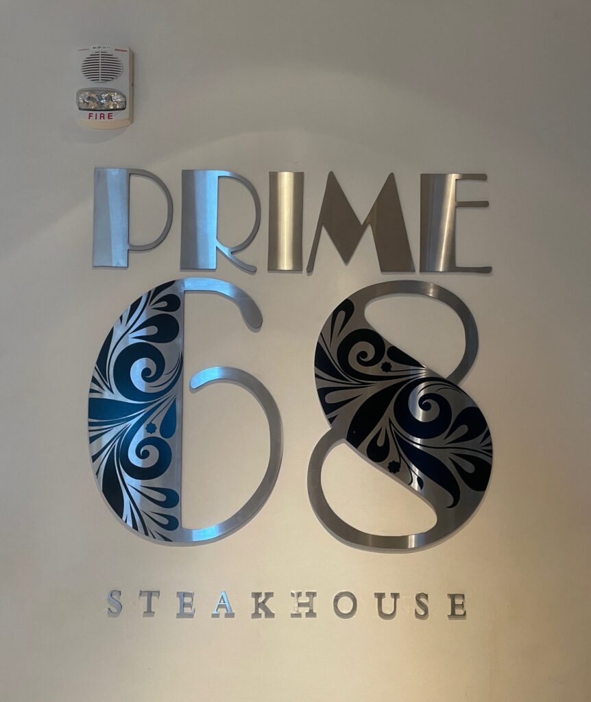 Prime 68 sign