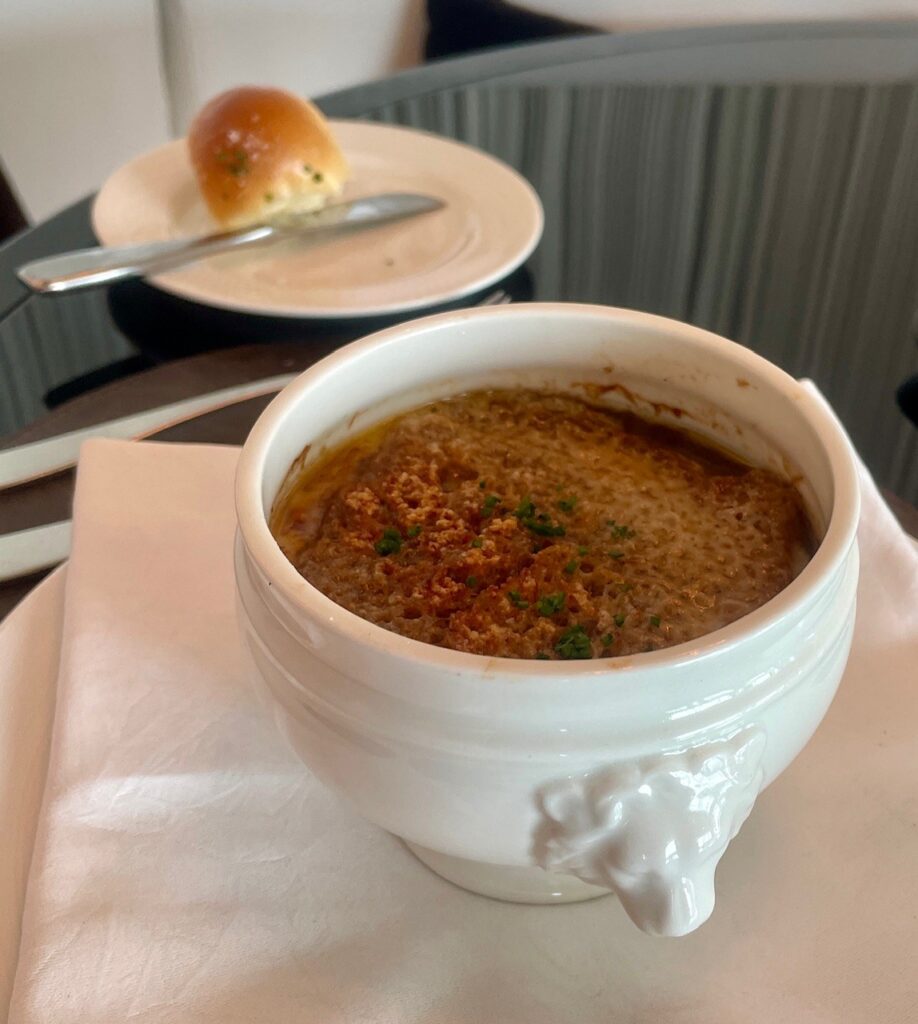 Prime68 steakhouse french onion soup