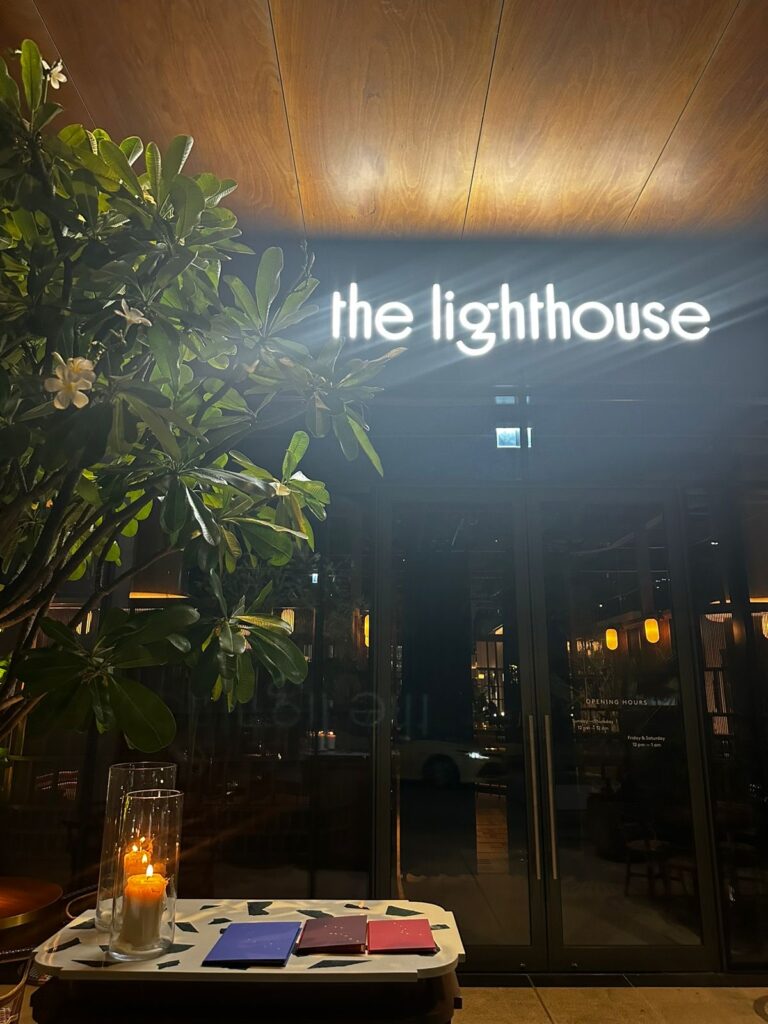 The lighthouse Dubai Hills sign