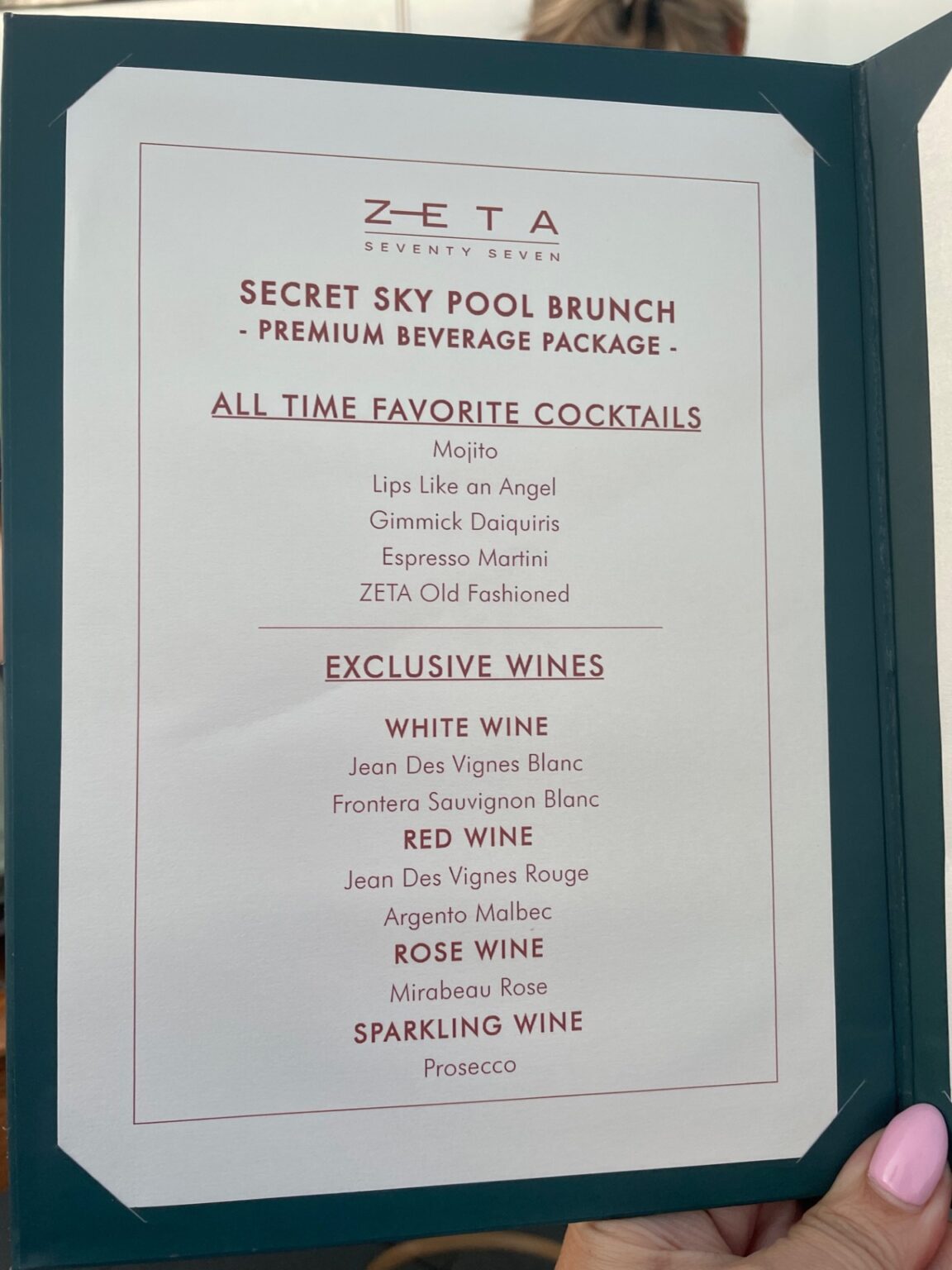 ZETA Seventy Seven: Brunch in the Sky - Dubai Delights