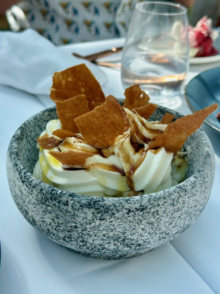 Folly Brasserie Olive oil ice cream