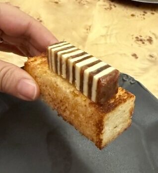 A normal day Bon Bons on brioche bread