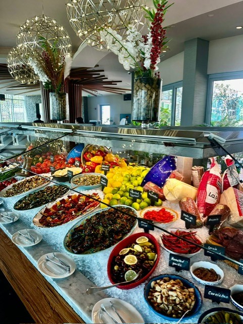 Fogo de chao close up of salad bar