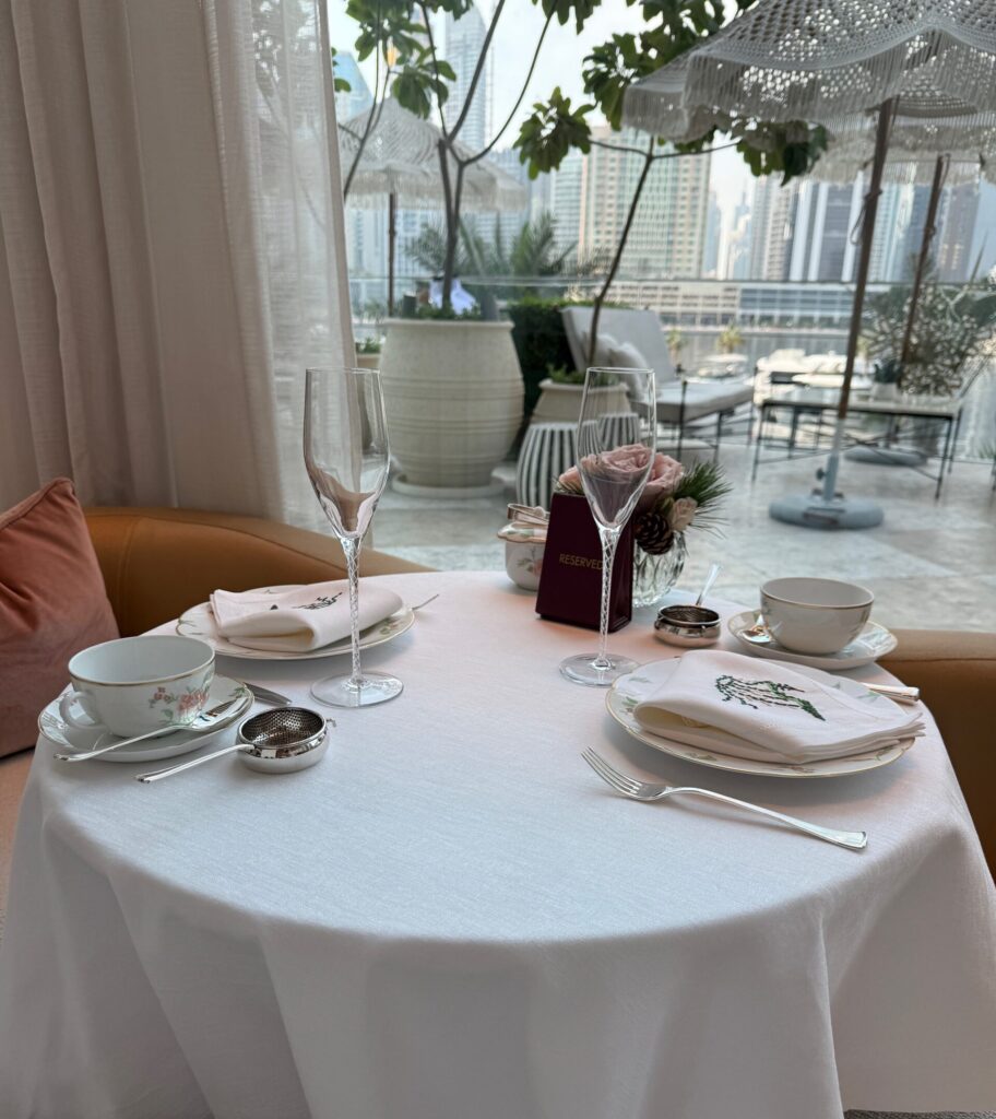 The Lana Dubai Festive Afternoon Tea Table