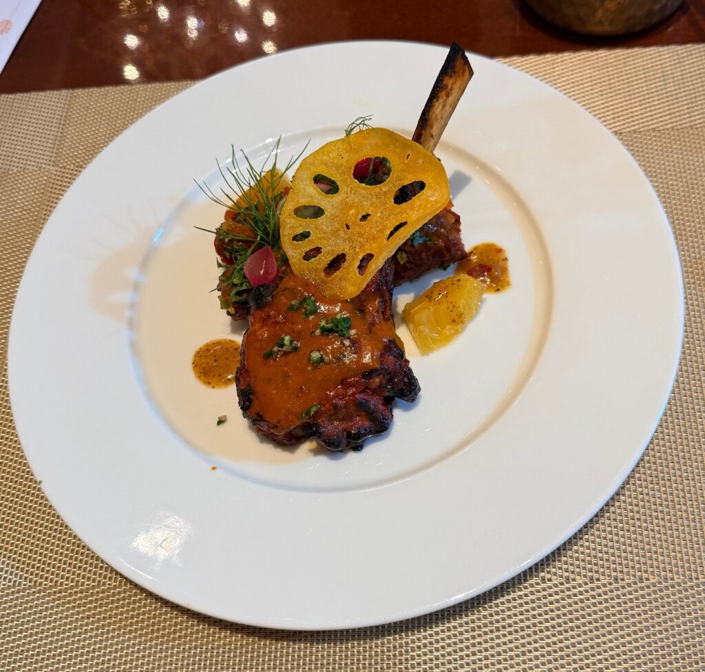 Kashmiri lamb chop at Punjab Grill Dubai,