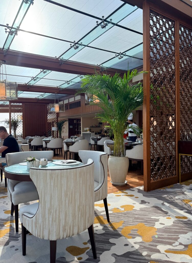 Inside the club lounge Ritz Carlton Abu Dhabi