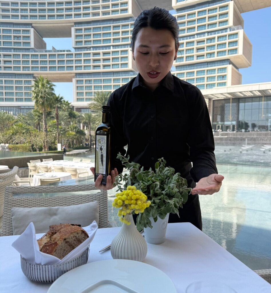 Estiatorio Milos Dubai bread and olive oil