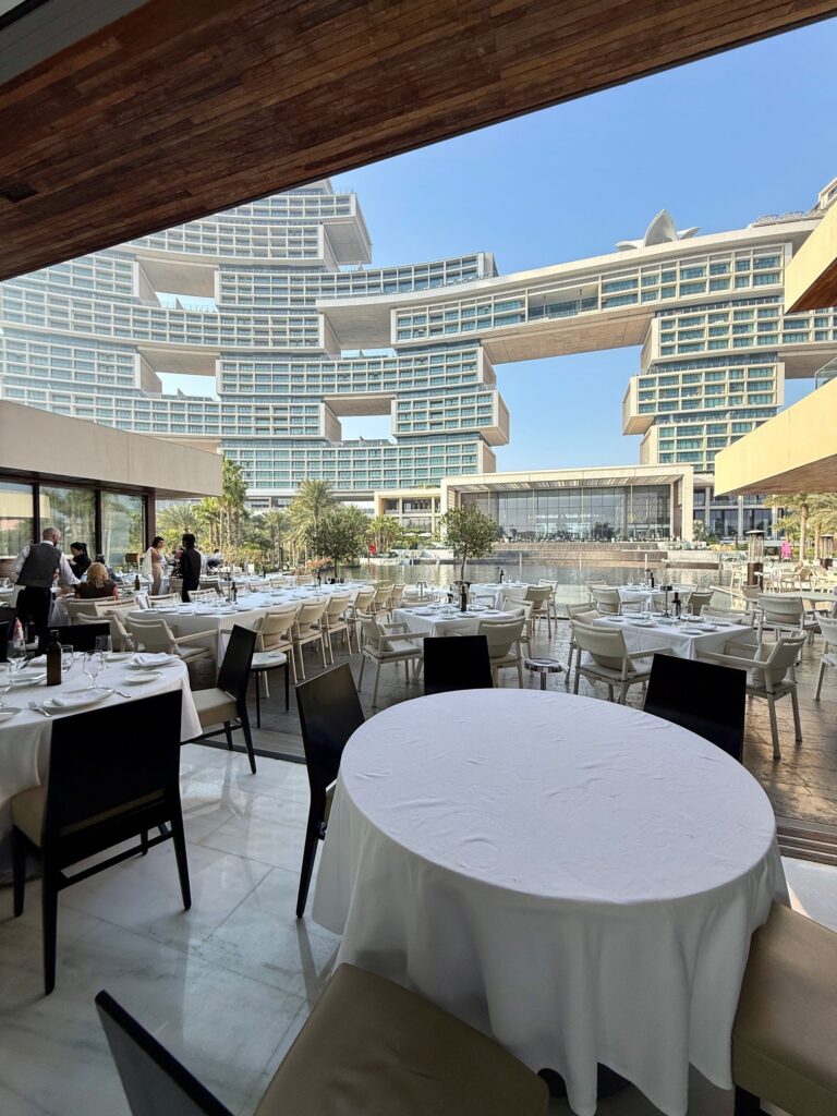 Estiatorio Milos Dubai restaurant interior view 